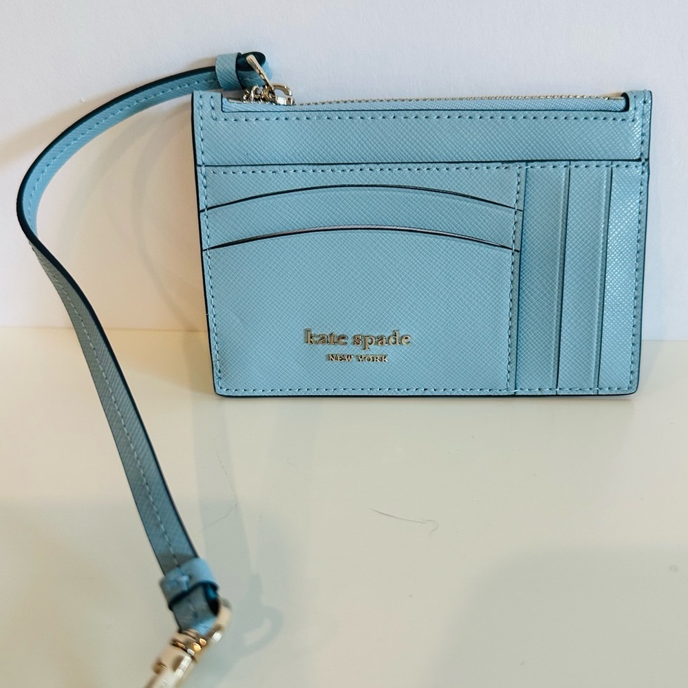 Kate Spade Blue Spencer Slim Crossbody Bag & Matching Wallet, New Without Tags - Picture 5 of 12